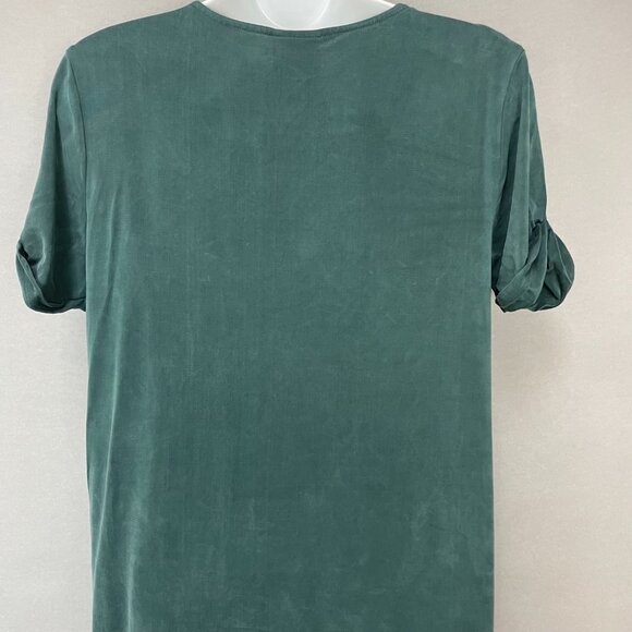 Anthropologie Dolan Tunic Dress Green Short Sleeve Soft Shift XSP‎ XS Petite - Picture 8 of 11